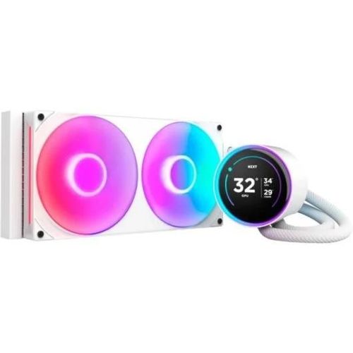 NZXT Kraken Elite 240 RGB Kit Refrigeración Líquida con Pantalla IPS 240mm Blanco