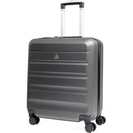meimieshop-56X45X25Cm Easyjet Taille Maximale Grande Valise Cabine 46L Bagage Cabine Bagage À Main Valise Rigide Légere À 4 Roulettes 56X45X25-Aussi Pour British Airways Et Jet2(Gris Charbon)