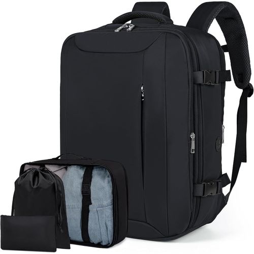 meimieshop-Sac A Dos Voyage Cabine Avion Valise Cabine 45X36X20 Pour Easyjet Bagage Cabine Avec Organiseur De Bagage 3 Sets Avion Bagages À Main Travel Backpack