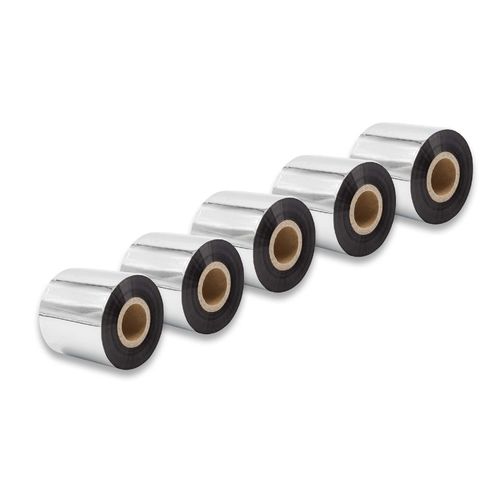 vhbw 5x Ruban transfert thermique compatible avec TSC TTP-384M imprimante d'étiquette résistante 60mmx300m cire-plus
