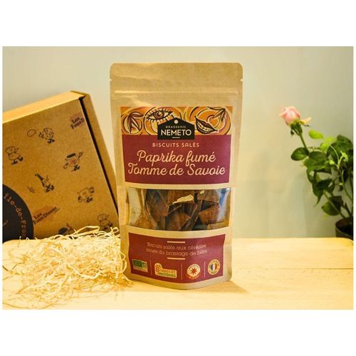 Biscuits Aux Céréales Paprika Fumé Et Tomme De Savoie 80g
