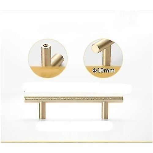 Golden D 29 10 Mm De Diam¿¿Tre En Acier Inoxydable Armoire De Porte De Cuisine T Bar H Le Bouton De Traction