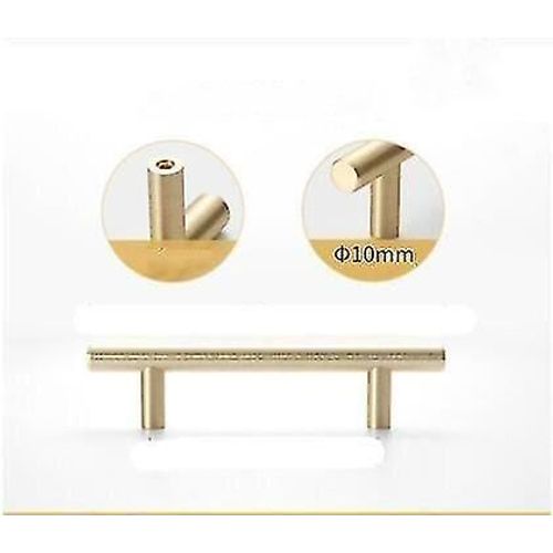 Golden B 10 Mm De Diam¿¿Tre En Acier Inoxydable Armoire De Porte De Cuisine T Bar H Le Bouton De Traction