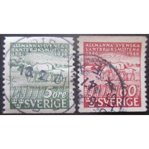 Suede N°322 Et 323 Oblitérés