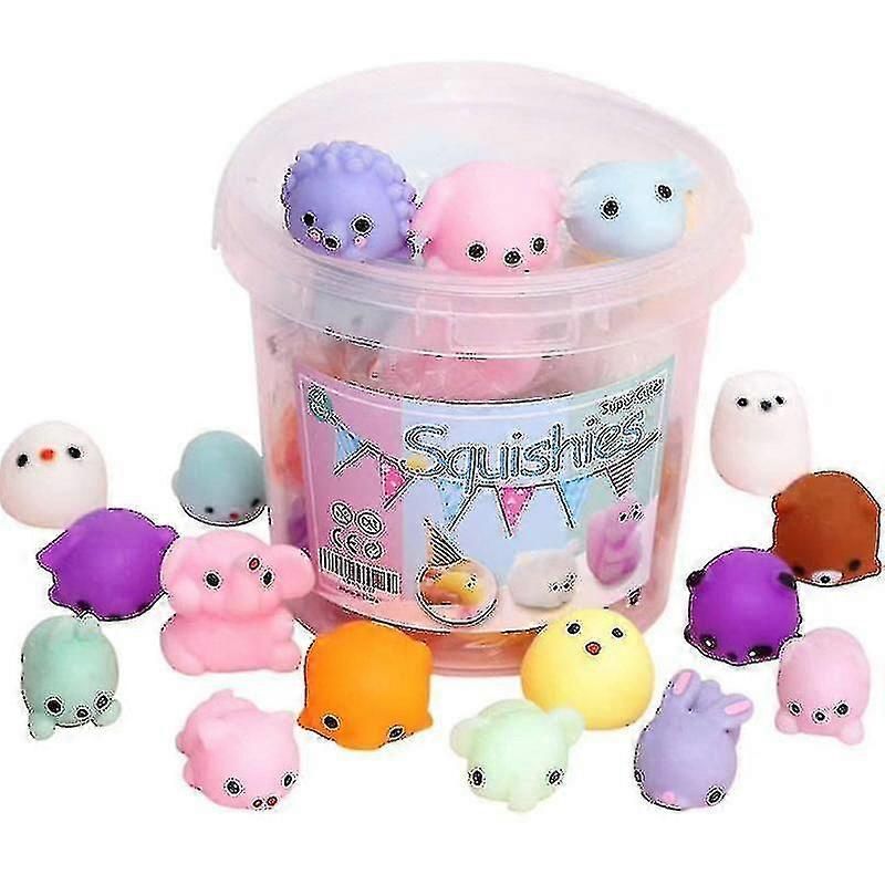 24pcs jouet squishy mignon animal ball mochi mochi jouet stress en soulage