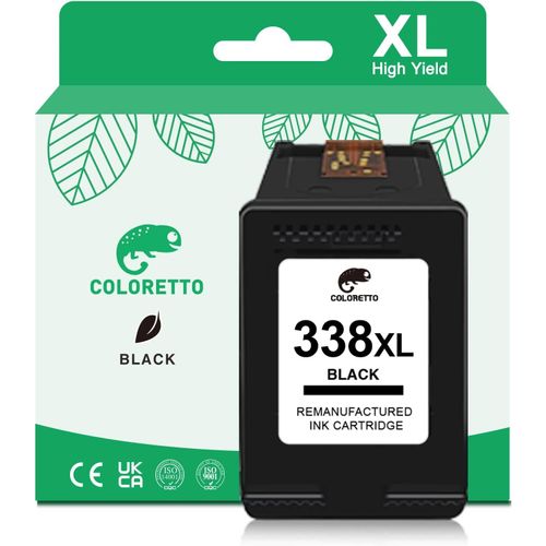 YEMAESRE-338 Xl 343 Xl Cartouches D'Encre Remanufacturées Pour 338Xl 343Xl Photosmart B8330 B8350 2605 2610 2710 Deskjet 460 5740 6540 Officejet H470 100 150 6210 6213 7210 Psc 1600 1610 2350 Nior