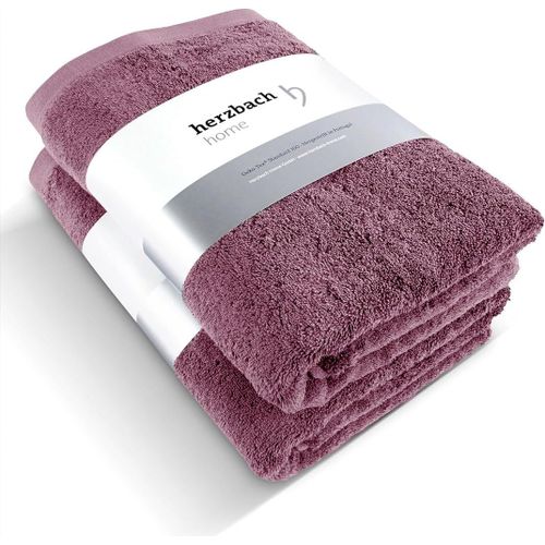 Set De 2 Serviettes De Bain Premium 70x140 Cm (Mauve) - Grandes Serviettes Douces, Absorbantes Et Haut De Gamme - 100% Coton Naturel