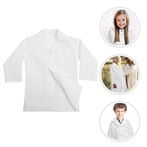 71x46cm - Blazers De Laboratoire Décoratifs Pour Enfants, Costume De Gril Pour Enfants, Vêtements De Cosplay Pour Enfants, Docteur Trempé