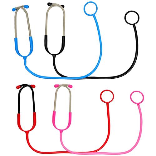 Couleur Assortie - Accessoires De Stéthoscope Réalistes Pour Tout-Petits, Jouets De Maquillage, Médecin Pour Enfants, Fournitures De Fête, Modèle De Jeu, 4 Pièces