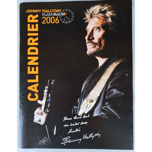 Calendrier Johnny Hallyday Flashback 2006