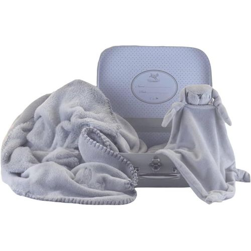 | Cadeaux Originaux Pour Les Nouveau-Nés | Couverture De Canastille Pour Bébé Et Doudou | 3-6 Mois (Bleu)
