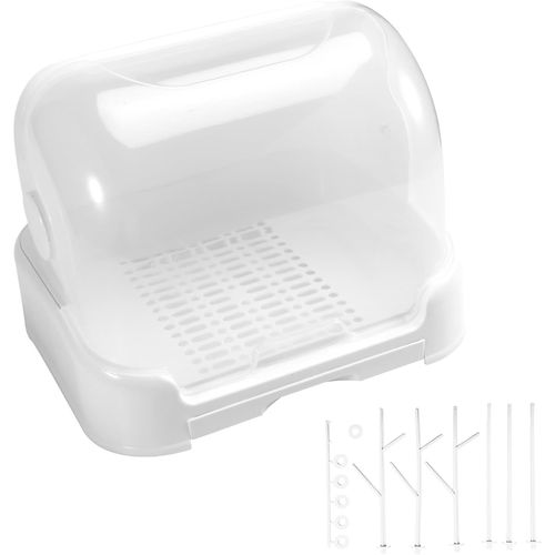 Égouttoir À Biberons Avec Couvercle, Support Pour Tétine, Rangement Pour Gobelet, Station De Nettoyage Et De Séchage Efficace
