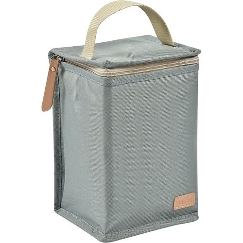 , Pochette Repas Bébé Isotherme, Rangement Biberons Grand Format, Grande Capacité, Transporte Repas Complet, Matière Souple, Pliable, Tissu Imperméable, Vert Sauge