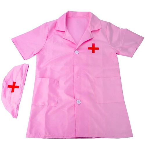 Infirmière À Manches Courtes - Costume De Docteur Pour Enfants, Ensemble Kiev Illage, Blouse De Laboratoire, Cosplay Pour Tout-Petits, Uniformes D'ingénierie Vétérinaire