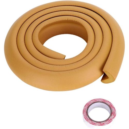 Protection Table Bebe, 2 Mètres Extra Épais Bureau Placard Porte Coins Puericulture (Couleur Du Bois)