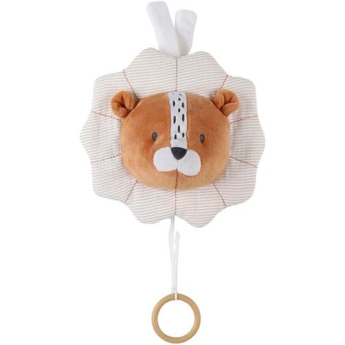 - Mini Peluche Musicale - Doudou Babou Mini En Veloudoux + Anneau En Bois - Éveil Musical - Cadeau Bébé