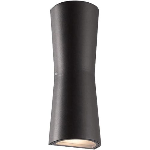 Applique Murale D'éclairage Haut Et Bas, Applique Murale Extérieure Pour Porche, Applique Murale En Aluminium Moulé Sous Pression Noir Avec Abat-Jour En Verre Ultra-Mince, Lampes D'éclairage De Coulo