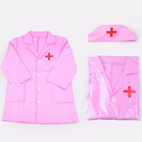 Wt - Costume D'infirmière Médecin Pour Enfants, Manteau De Fête D'halloween, Robe Blanche, Uniforme D'infirmière