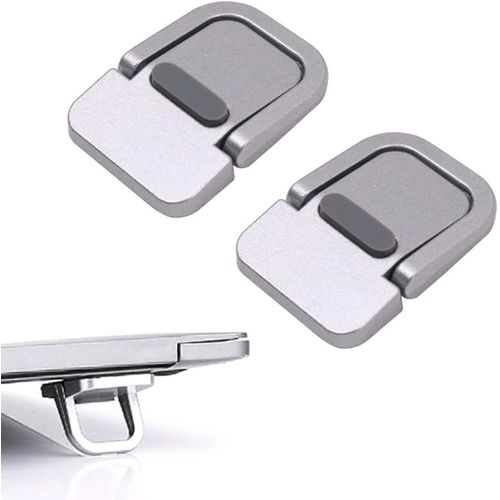 ERSHI-2PCS Argent Portable Clavier Riser Auto-Adhésif Mini Ordinateur Portable Stand Invisible Ordinateur Clavier Stand[141]