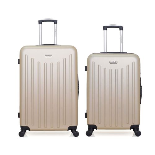 AMERICAN TRAVEL - Lot de 2 - Valise grand format et valise weekend BROOKLYN