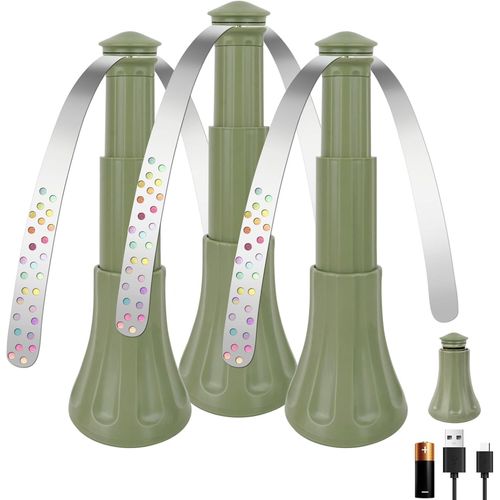 ERSHI-Ventilateur de Table, Rétractables Ventilateur Anti-mouches pour Table, avec Lames Holographiques, Idéal pour Repousser les [9