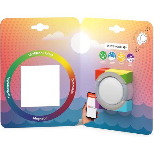 Ershi-Osram Smart+ Dot-It Twist & Shake, Veilleuse Mobile Intelligente Ou Lumière Pour Enfants Avec 16 Millions De Couleurs Rgb, C[6