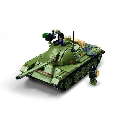Jeu De Construction Sluban Army Tank Char Moyen T-54s Mbt 3 En 1 Militaire Armee M38-B1135 413350