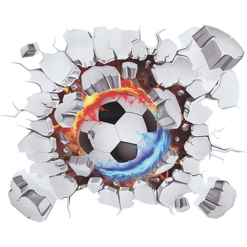 ERSHI-Sticker Mural Football, 3D Autocollant Mural de Football Décoration, Poster Foot Stickers Muraux Football, Convient pour la [1