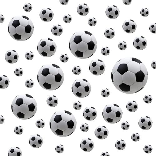 ERSHI-®- [56 pièces] Stickers muraux enfant FOOT 3D I Autocollant mural enfant football WM EM Sport porte Poster I Déco murale cha[1