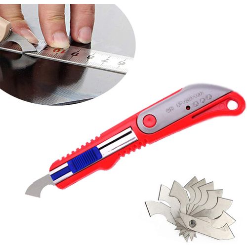 Ershi-Youu 1 Cutter Acrylique Et 10 Lames De Coupe Multi-Usages Avec Lame De Coupe (Vert)[313]