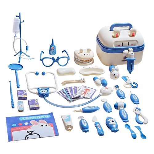 Bleu - Ensemble De Jouets De Docteur Pour Enfants, Cosplay Réaliste, Kit De Docteur Coloré, Jouets Résistants À La Chaleur
