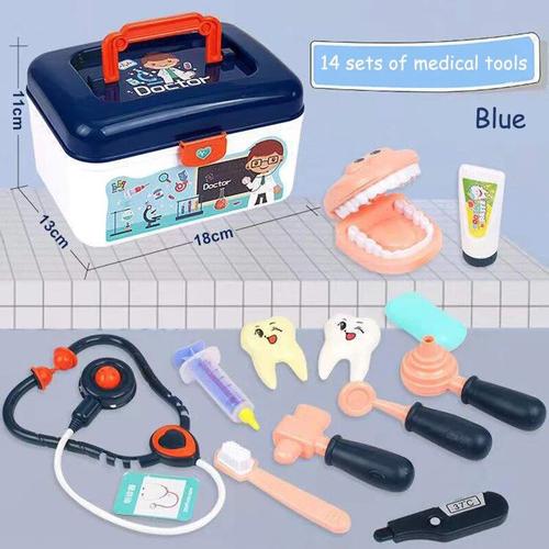 Ensemble De Jouets Pour Enfants, Boîte Médicale En Plastique, Jeu D'infirmière, Dentiste, Accessoire D'hôpital, Jouets Éducatifs Pour Filles