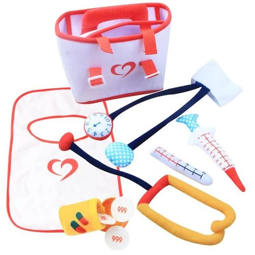 Docteur Play - Faire Semblant De Jouer Doctor Fur S Up Toys Pour Enfants, Docteur, Infirmière, Médecine, Poitrine, Développement D'intérêts, Cosplay, Simulation