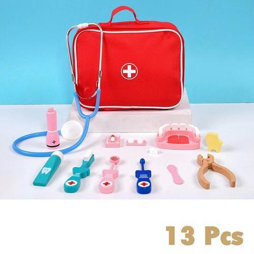 Bleu - Ensemble de jeu de dentiste pour enfants, kit médical, jouet de  simulation, jouets de médecin, jeu de