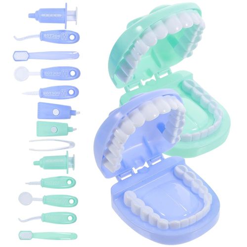 Couleur Assortie - Jouet De Dentiste Amusant Pour Enfant, Apprenticumbria Précoce, Accessoires Pour Bébé, Kit De Cosplay Médical, 2 Ensembles