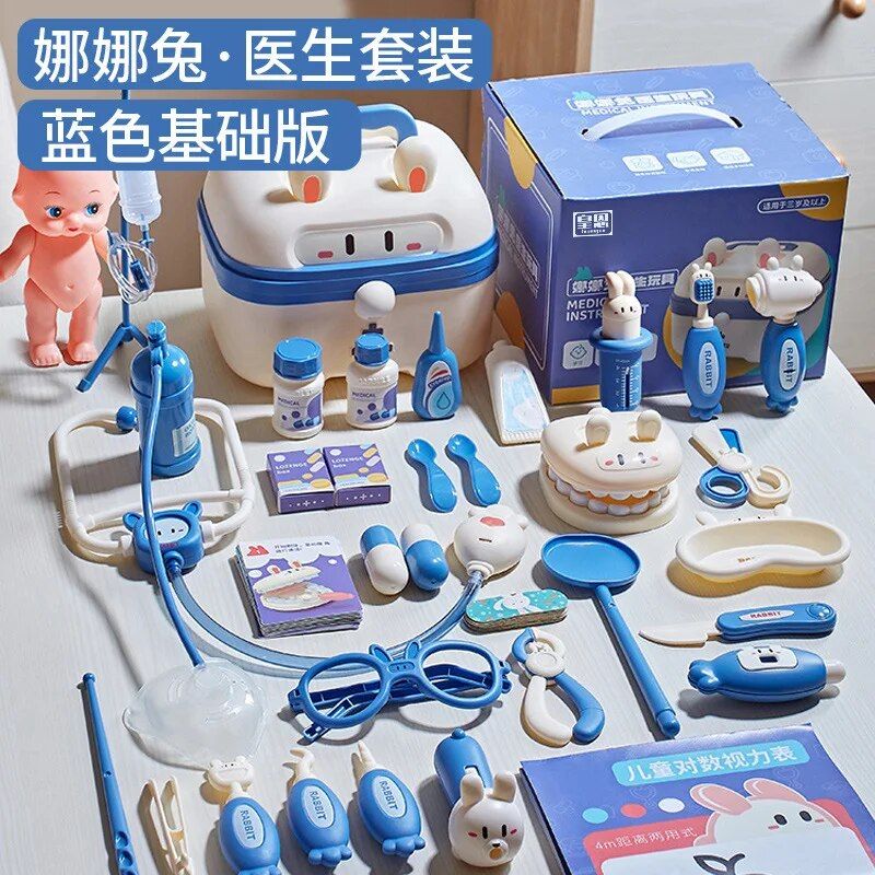 Ensemble Rose De Base - Blu - Jouet De Docteur Pour Enfants,...