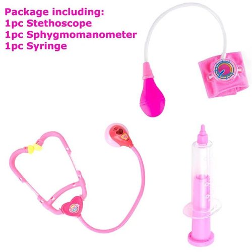 F 1xyj 1tzq 1zt - Jouets De Docteur Pour Enfants, Stéthoscope, Jeu De Simulation D'infirmière, Uniforme De Robe Blanche, Jeux De Plis, Jouets D'apprentissage De La Médecine, Ddj