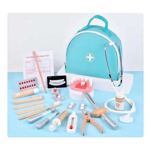 Jouets De Simulation De Docteur En Bois Pour Enfants, Boîte De Rangement Pour Enfants, Ensemble D'équipement Médical, Jeux De Cosplay