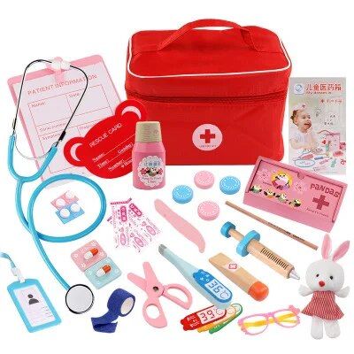 Violet - Jouets médicaux pour enfants de 2 à 4 ans, Kit médical, poitrine,  équipement de dentiste, jouets pour le développement de l'intérêt des  enfants