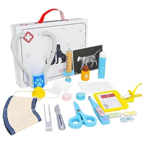 Kit De Jeu Vétérinaire Et Médecin Pour Enfants, Ensemble De Jeu Pour Médecin Et Vétérinaire, Chien De Simulation De Rôle, Cat-D5qa