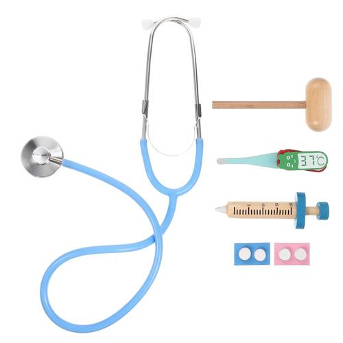 Couleur Assortie - Kit De Médecin En Bois Pour Enfants, Kit De Médecin Pour Enfants, Kits Médicaux De Simulation, Costume D'halloween Pour Tout-Petits, Jouets De Bureau Pour Filles