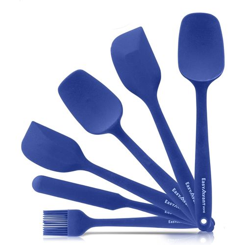 Ershi-Spatule En Silicone Pour Cuisine Et Pâtes, 6 Pièces - Set D'ustensiles De Cuisine Résistants À La Chaleur - Ustensiles De Cu[9