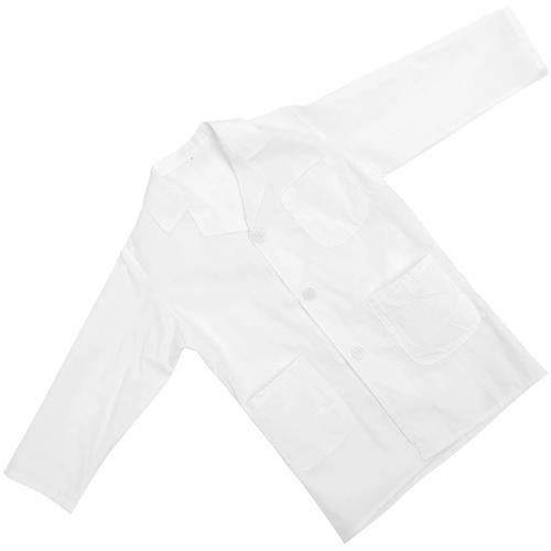 Blanc - Manteau De Laboratoire Pour Enfants, Olympiques Pour Enfants, Grill, Vêtements Pour Enfants, Danse Pour Tout-Petits, Tissu Combiné Blanc, Décoratif