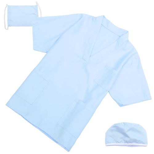 Bleu Ciel - Manteau De Docteur Pour Enfant, Costume De Cosplay, Fournitures De Grill, Vêtements Décoratifs