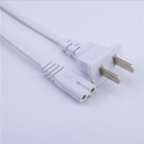 Câble d'alimentation blanc à 2 broches de 5 pieds pour téléviseur Samsung, Apple TV, Mac Mini, etc.