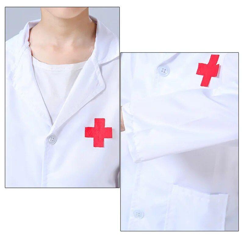 Blanc 14t - Uniformes D'infirmire Mdecin Pour Enfants, Cos... - 5