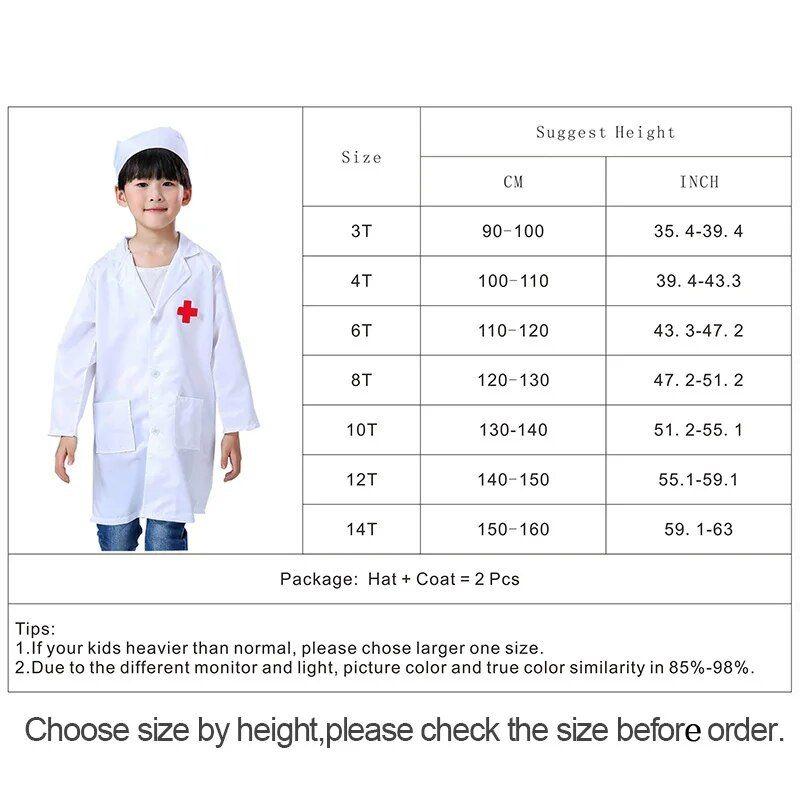 Blanc 14t - Uniformes D'infirmire Mdecin Pour Enfants, Cos... - 6