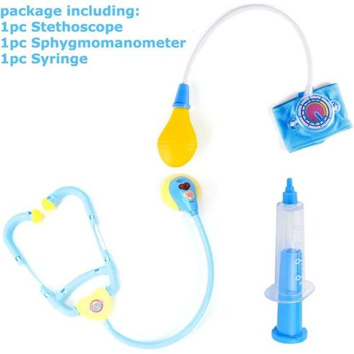B 1xyj 1tzq 1zt - Uniforme D'infirmière À Manches Courtes, Robe Blanche, Jouets Pour Enfants, Stéthoscope, Jeux De Rôle, Jouet D'apprentissage De La Médecine Wyw