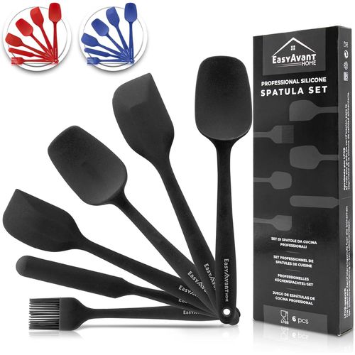 Ershi-Spatule En Silicone Pour Cuisine Et Pâtes, 6 Pièces - Set D'ustensiles De Cuisine Résistants À La Chaleur - Ustensiles De Cu[9