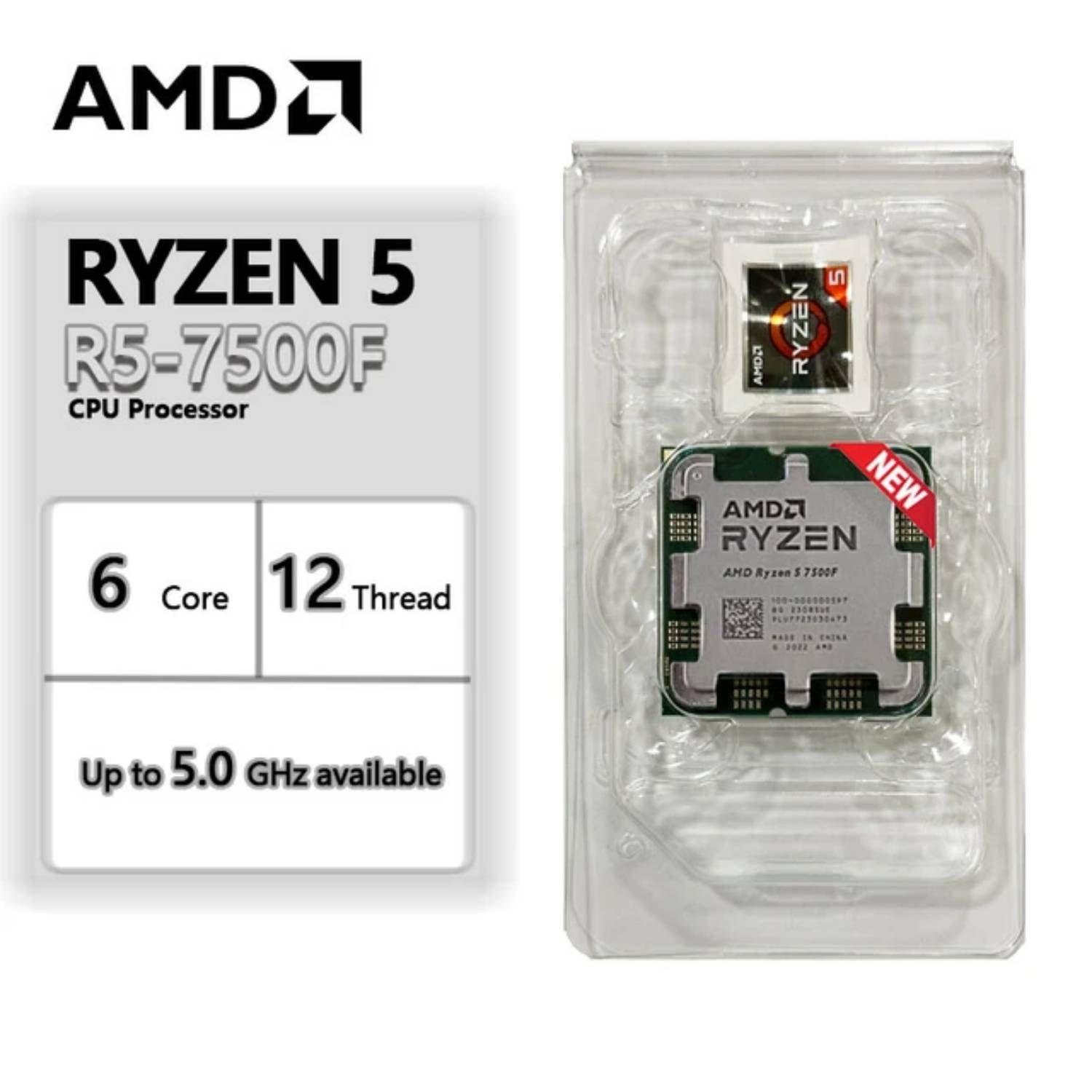 Processeur AMD Ryzen 5 7500f avec Ventirad –